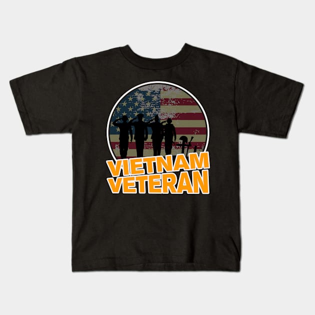 American Vietnam Veteran Kids T-Shirt by shirtsyoulike